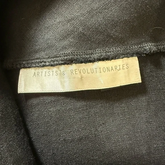 Artists and Revolutionaries black linen a-line
dress size M CBK - Picture 5 of 8